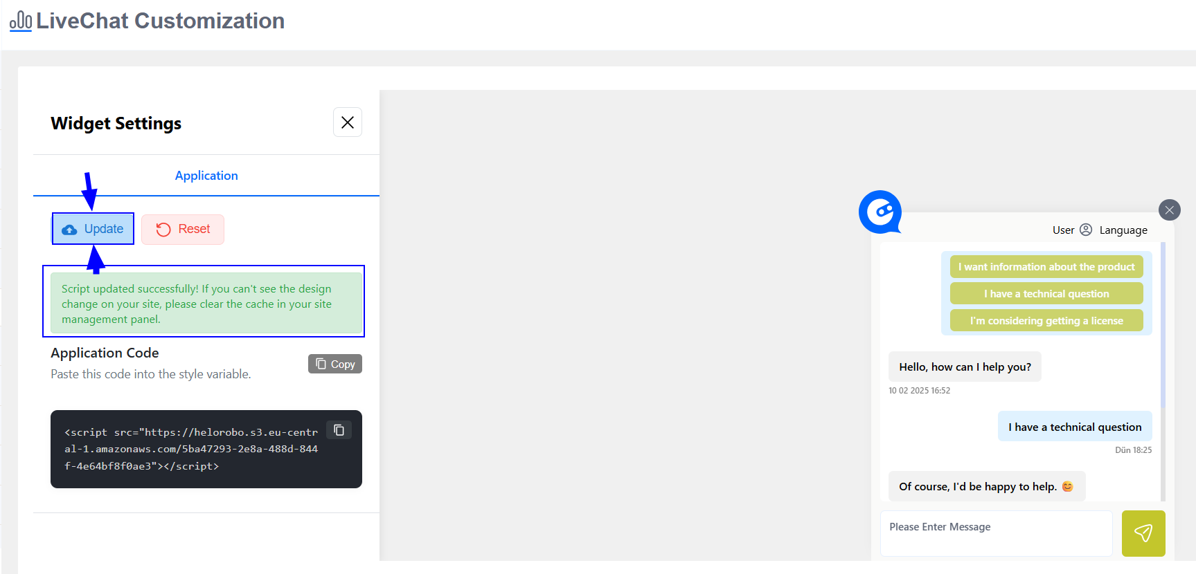 LiveChat Designer