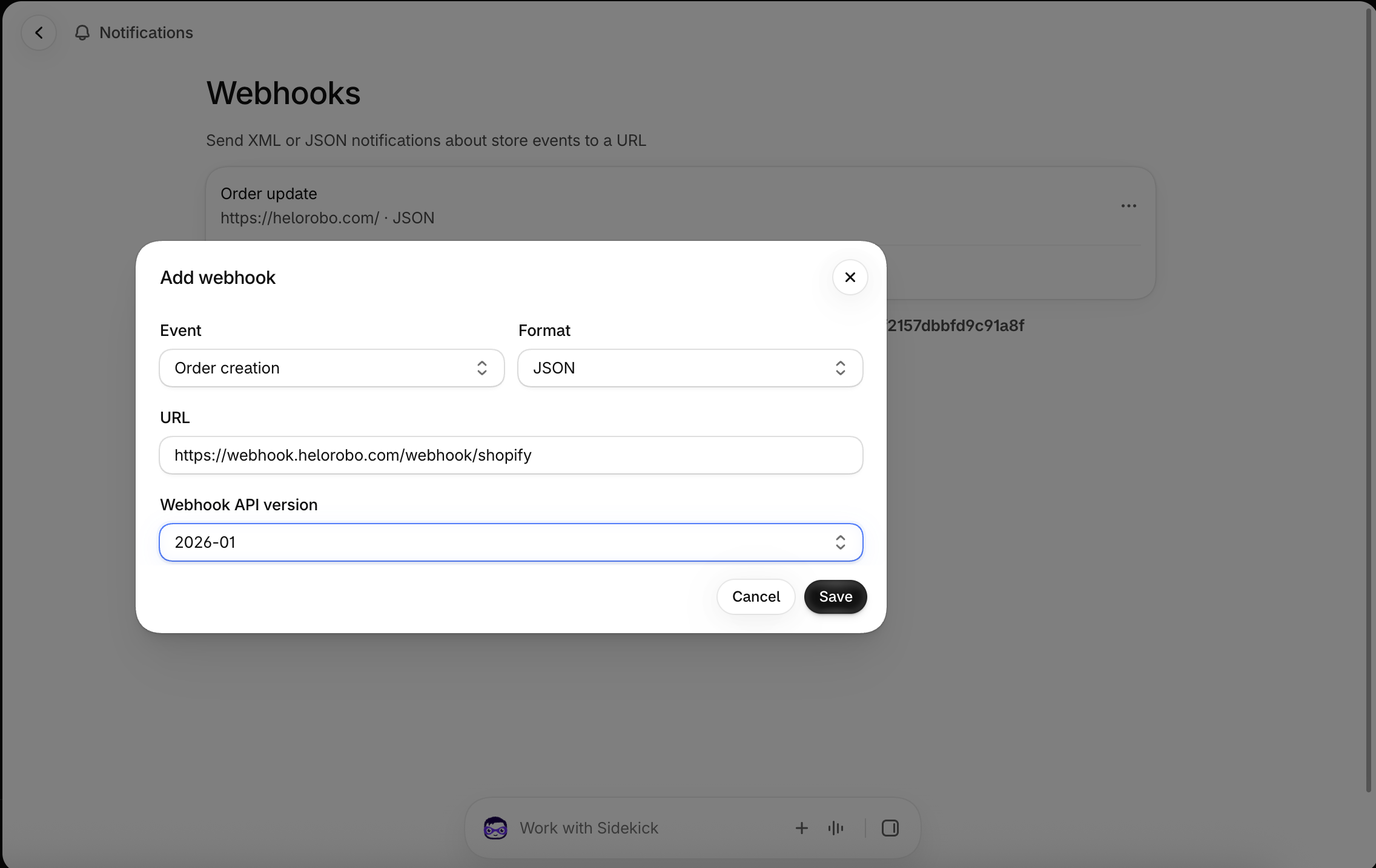 Shopify Webhook