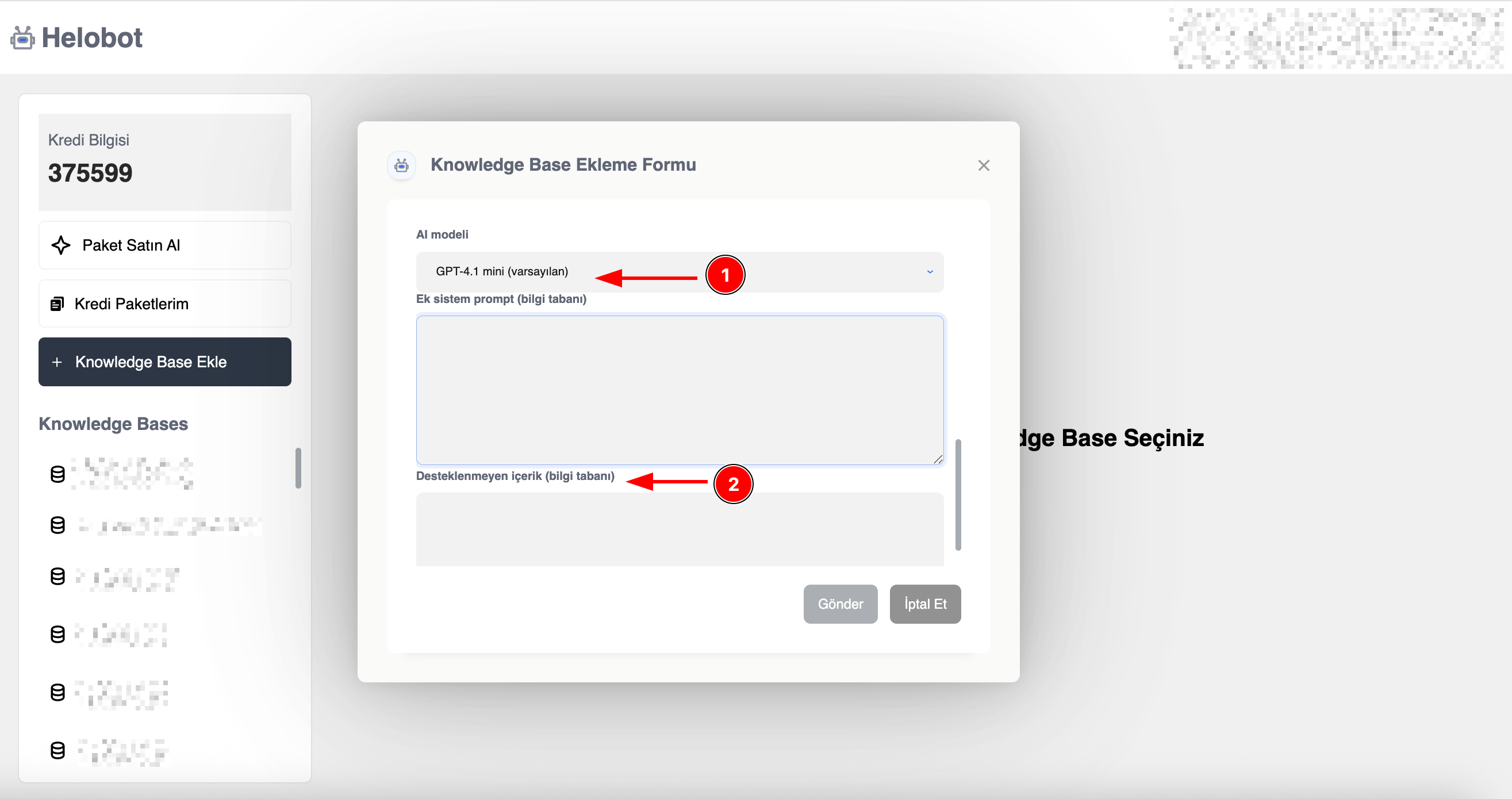 Helobot Model Selection
