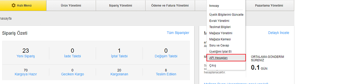N11 Satıcı Paneli